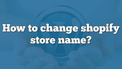 How to change shopify store name?