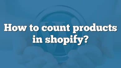 How to count products in shopify?