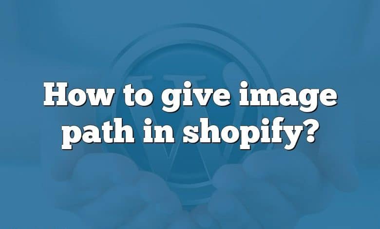 How to give image path in shopify?