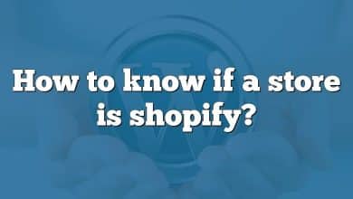 How to know if a store is shopify?