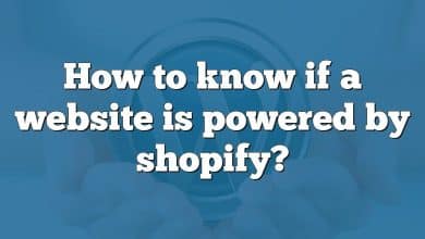 How to know if a website is powered by shopify?