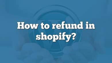 How to refund in shopify?