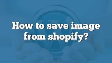 How to save image from shopify?