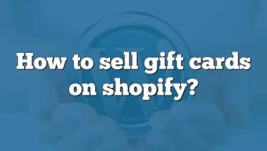 How to sell gift cards on shopify?