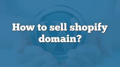 How to sell shopify domain?