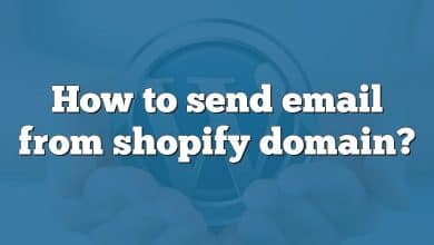How to send email from shopify domain?