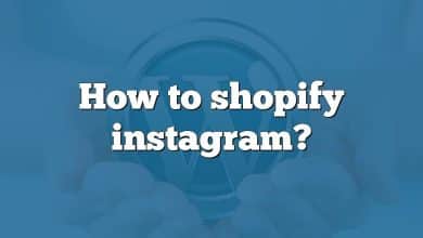 How to shopify instagram?