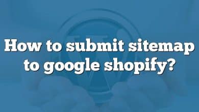 How to submit sitemap to google shopify?