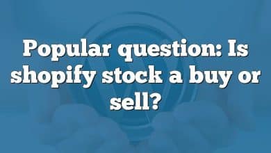 Popular question: Is shopify stock a buy or sell?