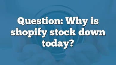 Question: Why is shopify stock down today?