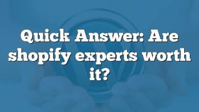 Quick Answer: Are shopify experts worth it?