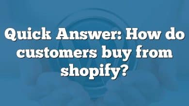 Quick Answer: How do customers buy from shopify?