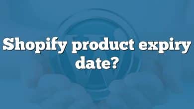 Shopify product expiry date?