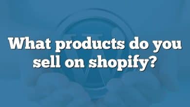 What products do you sell on shopify?