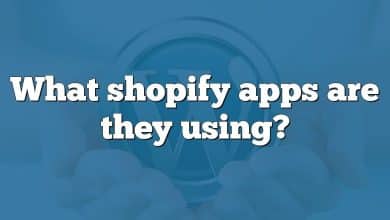 What shopify apps are they using?
