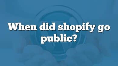 When did shopify go public?