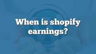 When is shopify earnings?