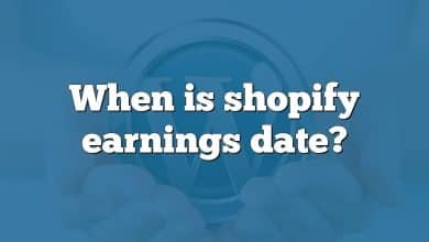 When is shopify earnings date?