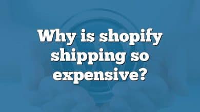 Why is shopify shipping so expensive?