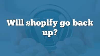 Will shopify go back up?