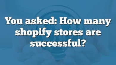 You asked: How many shopify stores are successful?