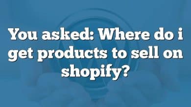 You asked: Where do i get products to sell on shopify?