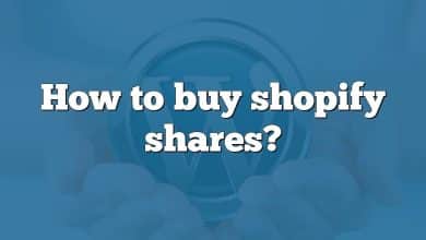 How to buy shopify shares?
